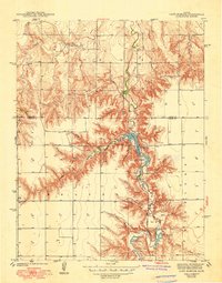 Lake Mc Bride 1942 topographic map thumbnail