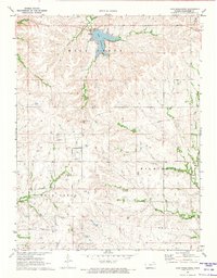 Lake Wabaunsee 1971 topographic map thumbnail