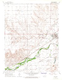 Lakin 1966 topographic map thumbnail