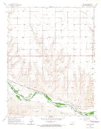 Lakin NW 1966 topographic map thumbnail