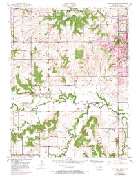 Lawrence West 1950 topographic map thumbnail