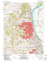 Leavenworth 1984 topographic map thumbnail