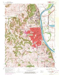 Leavenworth 1961 topographic map thumbnail