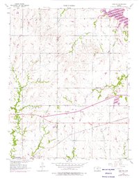 Lebo NW 1957 topographic map thumbnail
