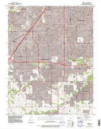 Lenexa 1991 topographic map thumbnail