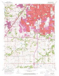 Lenexa 1963 topographic map thumbnail