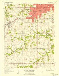 Lenexa 1957 topographic map thumbnail