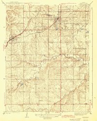 Lenexa 1943 topographic map thumbnail