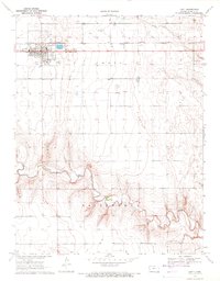 Leoti 1970 topographic map thumbnail