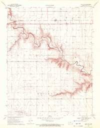 Leoti NW 1970 topographic map thumbnail