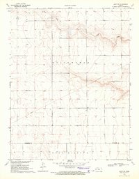 Leoti SW 1970 topographic map thumbnail
