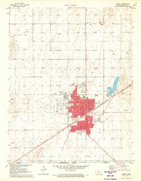 Liberal 1971 topographic map thumbnail