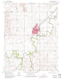 Lindsborg 1965 topographic map thumbnail