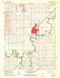 Lindsborg 1965 topographic map thumbnail