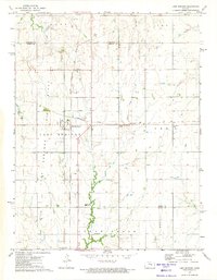 Lost Springs 1972 topographic map thumbnail