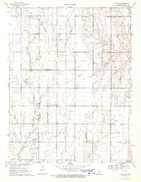 Lyons NW 1970 topographic map thumbnail
