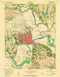 Manhattan 1955 topographic map thumbnail