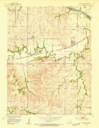 Maple Hill 1953 topographic map thumbnail