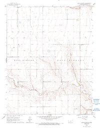 Mattox Draw NE 1965 topographic map thumbnail