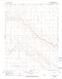 Mattox Draw NW 1965 topographic map thumbnail