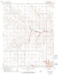 Mattox Draw SE 1966 topographic map thumbnail