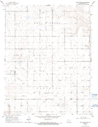 Mattox Draw SW 1966 topographic map thumbnail