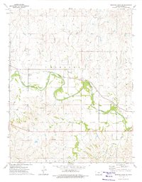 Medicine Lodge SW 1973 topographic map thumbnail