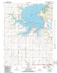 Milford Dam 1982 topographic map thumbnail