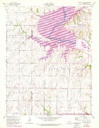 Milford Dam 1955 topographic map thumbnail