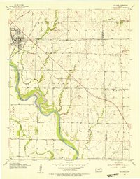 Mulvane 1955 topographic map thumbnail