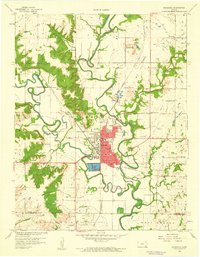 Neodesha 1959 topographic map thumbnail