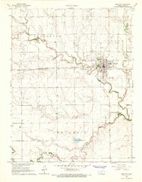 Ness City 1966 topographic map thumbnail
