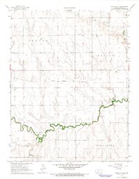 Ness City NE 1966 topographic map thumbnail