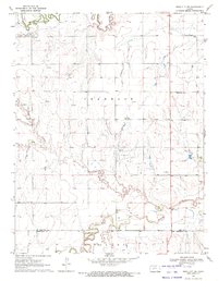 Ness City SW 1970 topographic map thumbnail