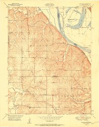 Oak Mills 1951 topographic map thumbnail