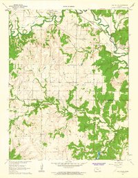 Oak Valley 1962 topographic map thumbnail