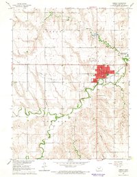 Oberlin 1965 topographic map preview