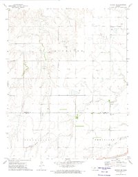 Offerle NW 1972 topographic map thumbnail