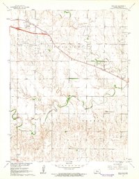 Ogallah 1961 topographic map preview