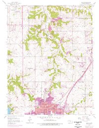 Olathe 1956 topographic map preview