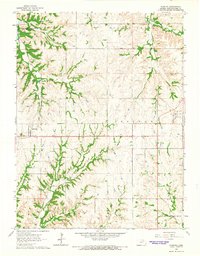 Olsburg 1964 topographic map thumbnail