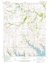 Osage City SE 1971 topographic map thumbnail