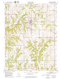 Oskaloosa 1951 topographic map thumbnail