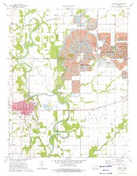 Oswego 1974 topographic map thumbnail