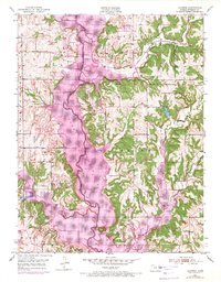 Ozawkie 1951 topographic map thumbnail