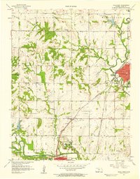 Paola West 1957 topographic map thumbnail