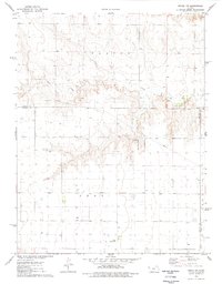 Pence NW 1976 topographic map thumbnail