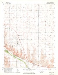 Pierceville 1967 topographic map thumbnail