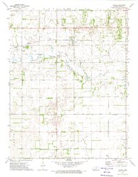 Plevna 1971 topographic map thumbnail