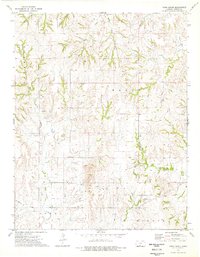 Pump Creek 1973 topographic map thumbnail